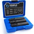 Conjunto de chaves Lug Nut VEXPLO 10 Spline, conjunto de 3 peças