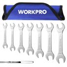 Conjunto de chaves WORKPRO Metric Superthin Open End 5,5-23 mm, 7 unidades