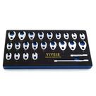 Conjunto de chaves YIYEIE 3/8 Drive Crows Foot 24PCS Metric & SAE