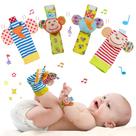 Conjunto de chocalhos de pulso para bebês e meias para pés Play-Funny Conjunto de chocalhos de pulso para bebês e meias para pés Play-Funny