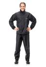 Conjunto de Chuva de Nylon com Gola Pantaneiro Preto