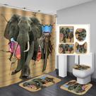 Conjunto de chuveiro 3D Elephant Breakthrough 4 peças à prova d'água