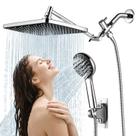 Conjunto de Chuveiro RNDIOZD 30cm Chuva 5 Modos Cromado