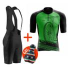 Conjunto de Ciclismo Masculino Bretelle Pro Ciclistas Bike MTB