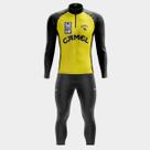 Conjunto de Ciclismo Masculino- Camisa Camel Manga Longa e Calça GEL