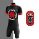 Conjunto de Ciclismo Masculino- Camisa Red Hot Chili Peppers e Bermuda GEL
