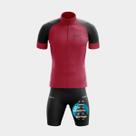 Conjunto de Ciclismo Masculino- Camisa Way Fresh Vinho e Bermuda GEL