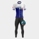 Conjunto de Ciclismo Masculino Cmaisa PRO e Calça Forro Gel Bolsos Laterais Camiseta Manga Curta Bolsos Traseiro Proteçã