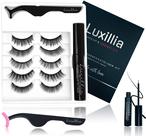 Conjunto de cílios magnéticos Luxillia com delineador de olhos, 7 peças, aparência 3D 8D