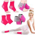 Conjunto de cinta de tornozelo Tarpop Kids Foot Support rosa tamanho L (2 pares)