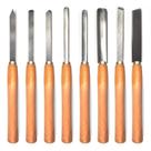 Conjunto de cinzel para torneamento de madeira, 8 peças FlixGrdy Professional
