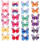 Conjunto de clipes de cabelo Cinaci Realistic Butterfly, pacote com 24 e 12 pares