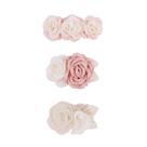 Conjunto de clipes de cabelo com flores Cherrboll, 3 peças florais para bebês