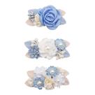 Conjunto de clipes de cabelo de flores Cherrboll, 3 peças de acessórios florais