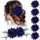 Conjunto de clipes de cabelo Flower Hair Accessories Geyoga Rose para mulheres