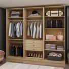 Conjunto de Closet Modulado 240cm com 3 Gavetas Infinity Genialflex