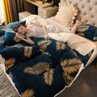 Conjunto De Cobertor De Flanela Quente E Espesso Para Noites Frias De Inverno, Edredons E Cobertores