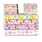 Conjunto de cobertor Omilion, pacote com 34, flanela, algodão e 76 cm Conjunto de cobertor Omilion, pacote com 34, flanela, algodão e 76 cm