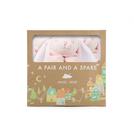 Conjunto de cobertores Angel Dear Pink Bunny Pink e um par de reposição