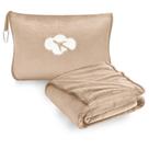 Conjunto de cobertores e travesseiros de viagem Jungle Star Compact Brown