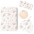 Conjunto de cobertores Konssy Newborn Swaddle 76x76 cm para meninas