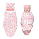 Conjunto de Cobertores Swaddle Babyfere para Boneca Reborn (43-56cm) - com Chapéu Roxo Conjunto de Cobertores Swaddle Babyfere para Boneca Reborn (43-56cm) - com Chapéu Roxo