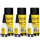 Conjunto de Cola STANLEY CA Glue - 100ml + Ativador e 400ml de Acelerador