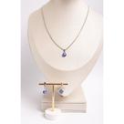Conjunto de colar e brincos aço inoxidável olho grego Conjunto de colar e brincos aço inoxidável olho grego