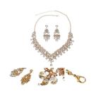 Conjunto De Colar E Brincos Clássico E Elegante Para Noivas, Festas E Eventos Femininos