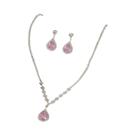 Conjunto de colar e brincos para mulheres, acessórios de festa de 3 anos, moda, 4055