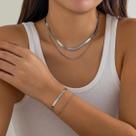 Conjunto De Colar E Pulseira Feminino Vintage Gótico Com Corrente De Cobra Multicamadas, Joias Conjunto De Colar E Pulseira Feminino Vintage Gótico Com Corrente De Cobra Multicamadas, Joias
