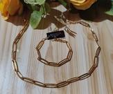 Conjunto de colar/pulseira
