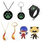 Conjunto de colares e chaveiros Miraculous Ladybug Marinette Design