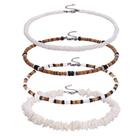 Conjunto de colares MOZAKA Puka Shell, 4 peças para homens e mulheres