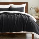Conjunto de colchas EVERGRACEHOME de algodão king size, 3 peças, preto Conjunto de colchas EVERGRACEHOME de algodão king size, 3 peças, preto