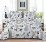 Conjunto de colchas Jarson Summer Beach Full/Queen Size, 3 unidades