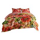 Conjunto de colchas King Benjara Dahl de 3 peças, 2 fronhas, enchimento de poliéster, multicolorido
