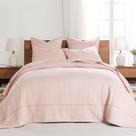 Conjunto de colchas Levtex Home Cross Stitch Blush Queen +2 Sham