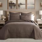 Conjunto de colchas Levtex Home Cross Stitch Cocoa Queen Size