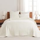 Conjunto de colchas Levtex Home Cross Stitch Cream King +2 Shams