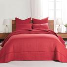 Conjunto de colchas Levtex Home Cross Stitch Red Queen +2 Shams