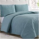 Conjunto de colchas Mellanni King com Shams, 3 peças, azul spa