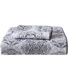 Conjunto de colchas Mellanni Twin Rette Grey 3 peças