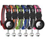 Conjunto de coleiras para gatos Bemix Pets Reflective com suportes AirTag x8