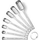 Conjunto de colheres de medição Hudson Essentials em aço inoxidável, 7 unidades