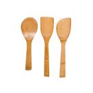 Conjunto de colheres de utensílios de cozinha IMUSA USA, 3 peças de bambu
