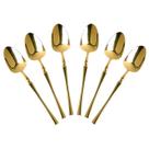 Conjunto de Colheres Gold Classic 6 Peças com 19,7x4cm - D1061 - DOLCE HOME