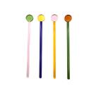 Conjunto de Colheres Mexedoras de Drink Bailarina em Vidro 4 Peças Coloridas WJ4006 BTC