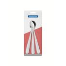 Conjunto de colheres para refresco aço inox 3 pç. Conjunto de colheres para refresco aço inox 3 pç.
