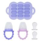 Conjunto de comedouro para bebês WeeSprout 2 Silicone+Bandeja de congelador